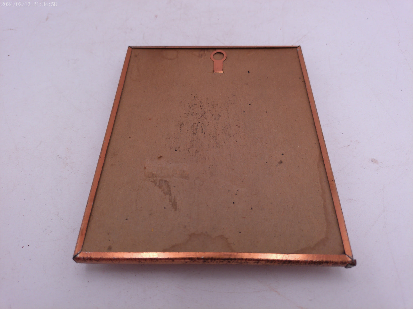 Glass Convex Silhouette Framed Picture Children Dancing  B222