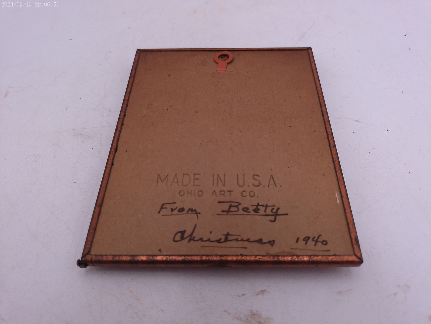 Glass Convex Silhouette Framed Picture Couple by LAKE  B38