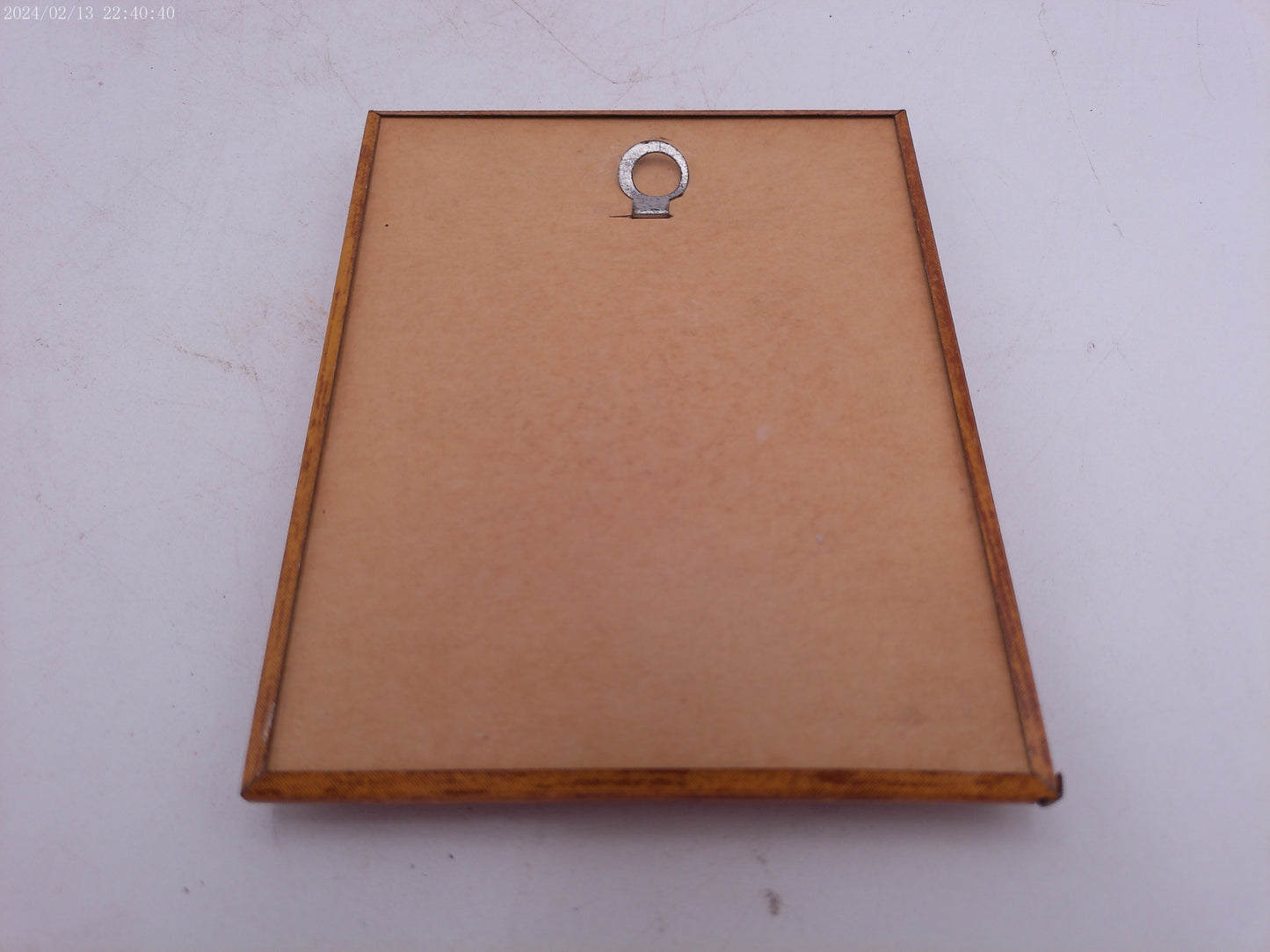 Glass Convex Silhouette Framed Picture Flowers in Window B43