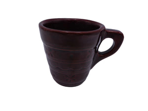 Marcrest Stoneware Daisy Dot Coffee Mug Tea Cup  Vintage Brown Glaze 8 oz USA