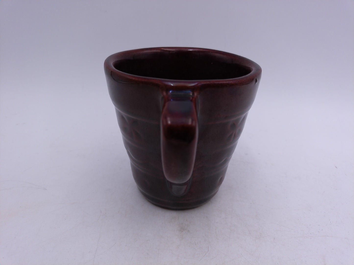 Marcrest Stoneware Daisy Dot Coffee Mug Tea Cup  Vintage Brown Glaze 8 oz USA