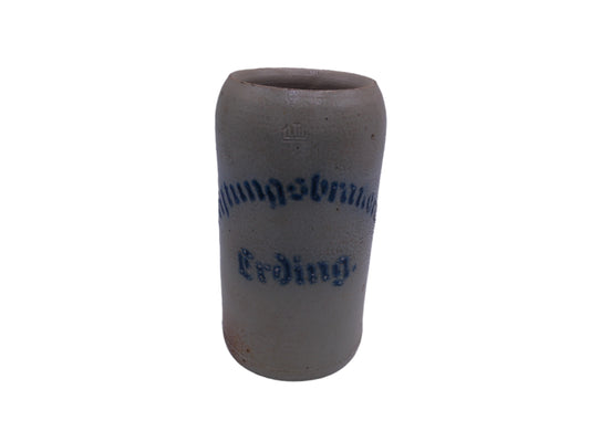 Beer Stein German Made Vintage Blue lettering