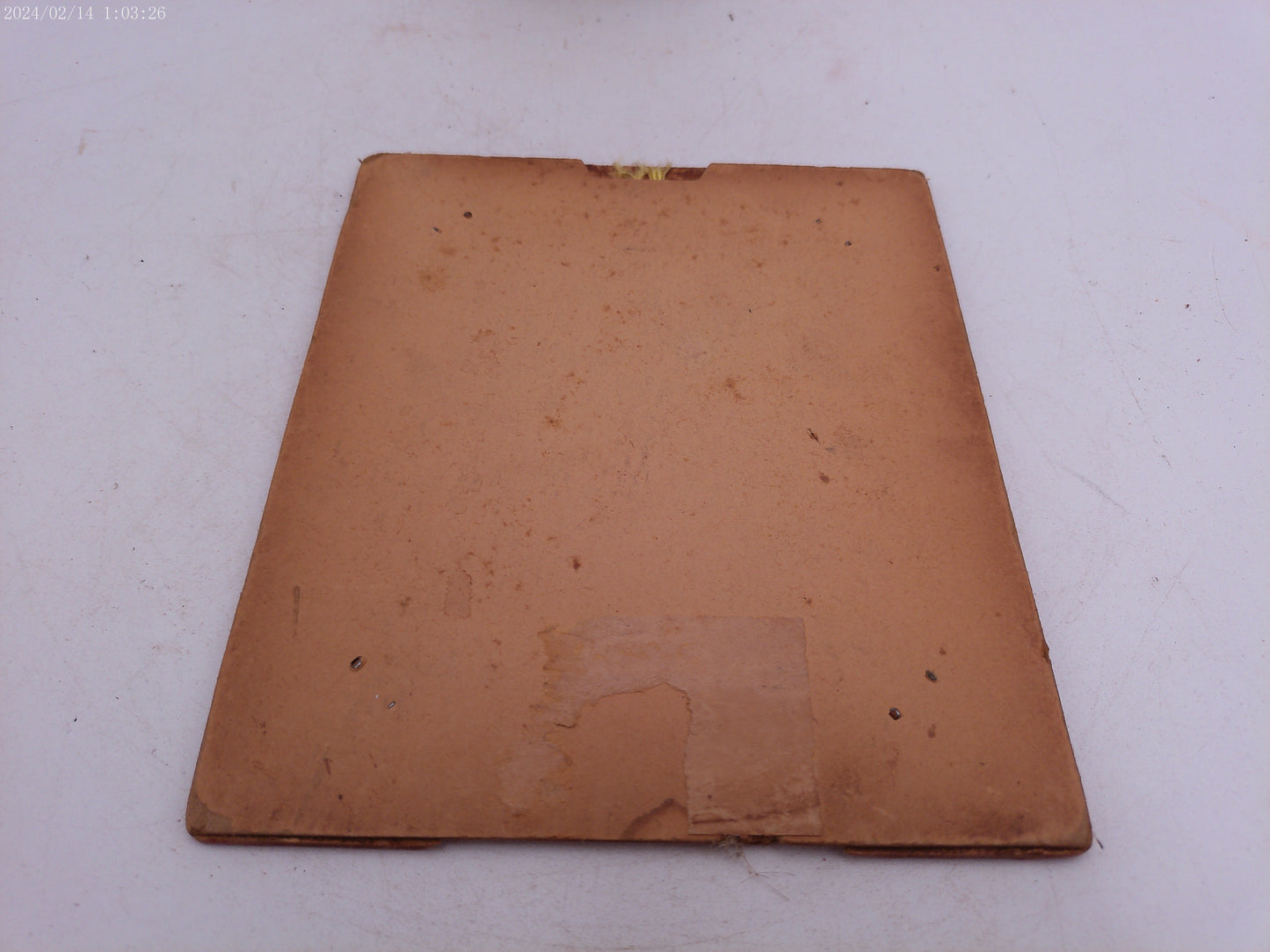 Glass Convex Silhouette Framed Picture Child Carrying Baskets B517