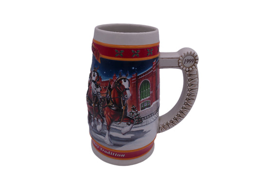 Beer Stein  Budweiser 1999 Holiday Series Stein Number CS389