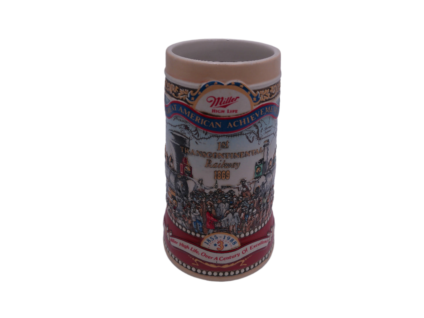 Beer Stein Miller High Life Great American Achievements No. 12377 The Carolina Collection