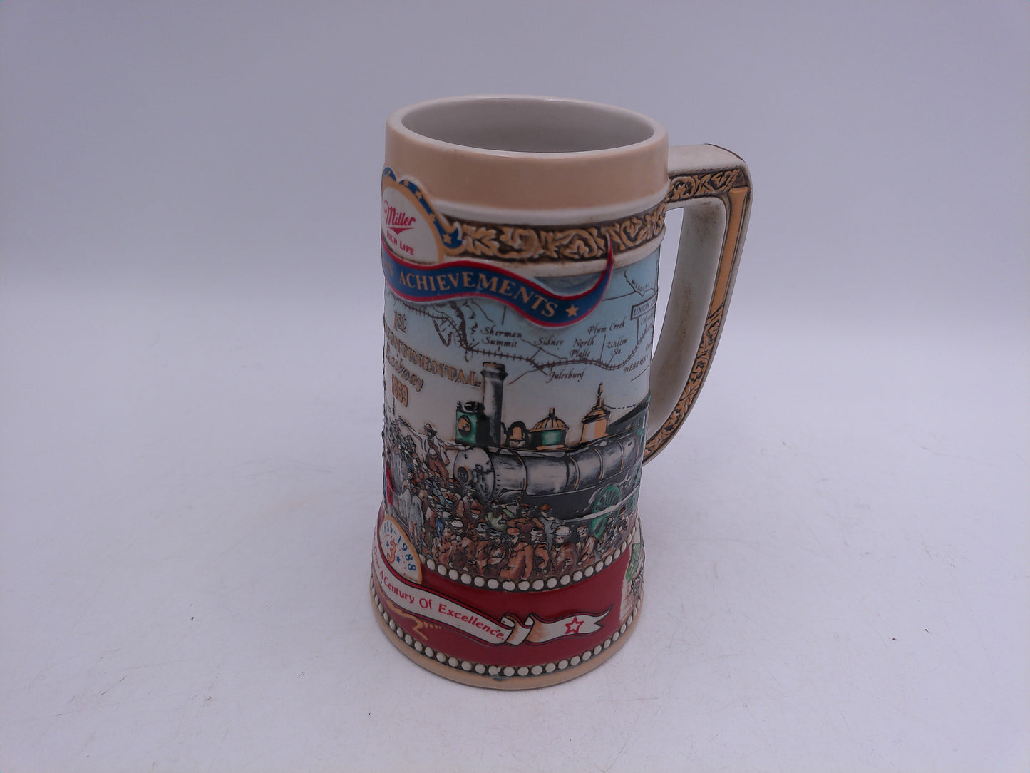 Beer Stein Miller High Life Great American Achievements No. 12377 The Carolina Collection