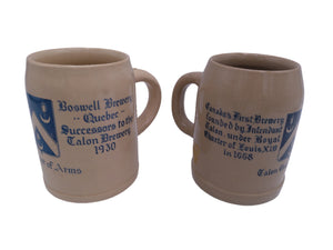 Beer Stein  Roswell Brewery Lot of 2 Steins Vintage