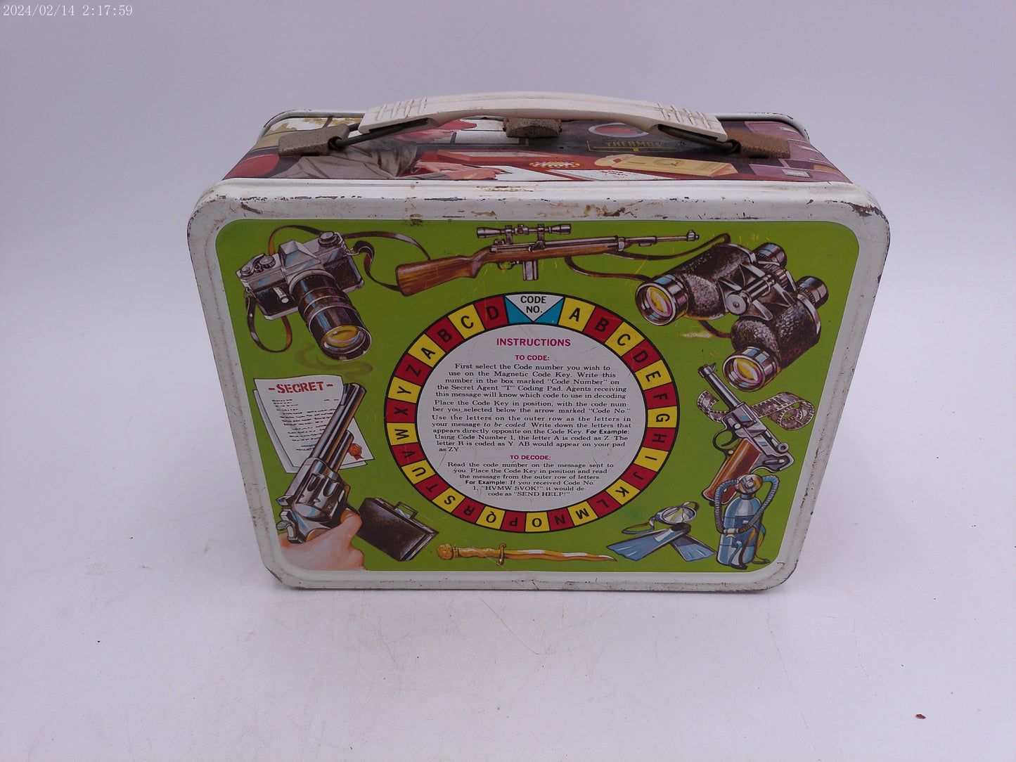 Box, Secret Agent Man Lunchbox, Metal lunchbox, Collectible lunchbox