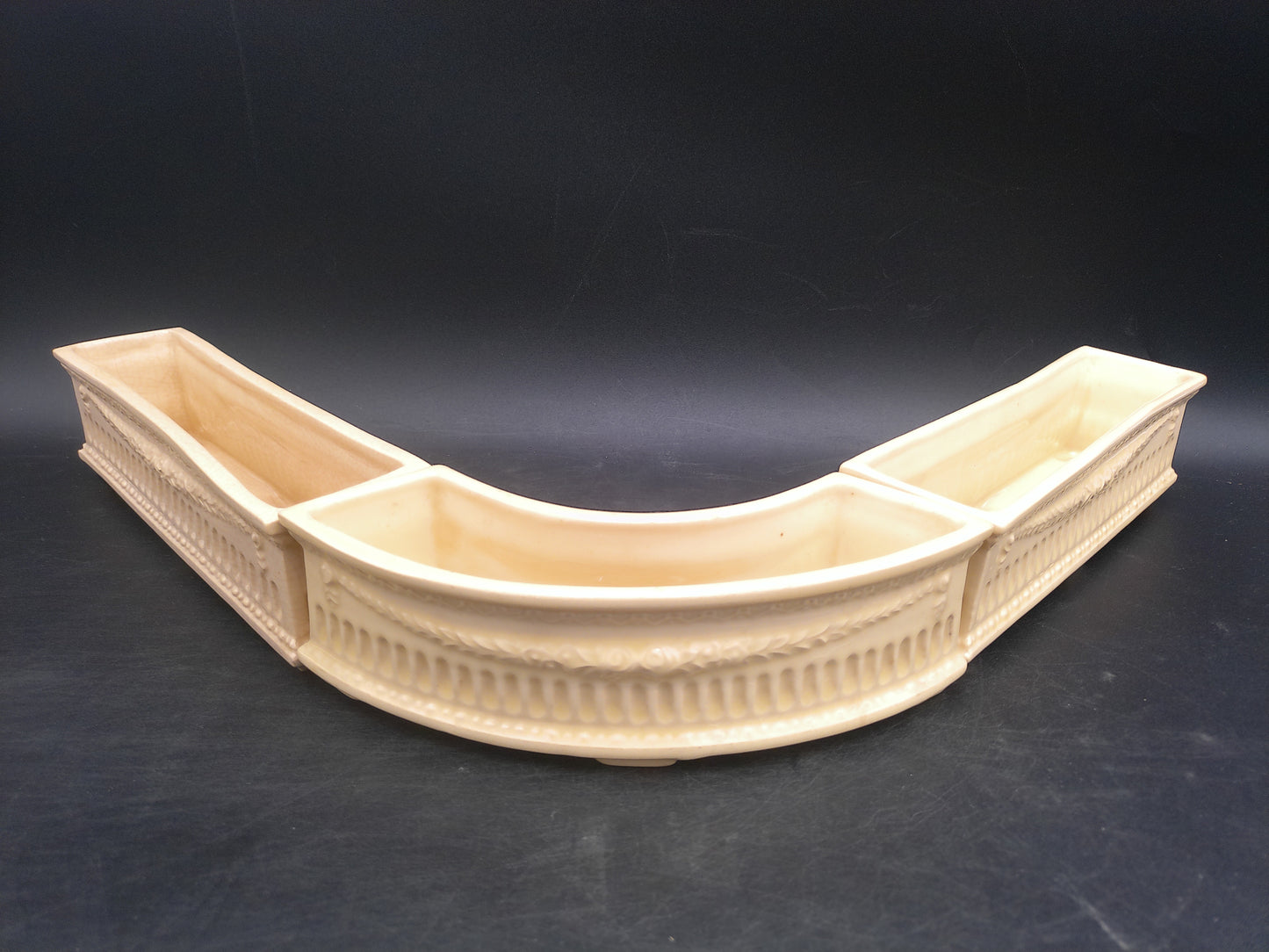 Roseville Beige  Pottery Planter Set of 3