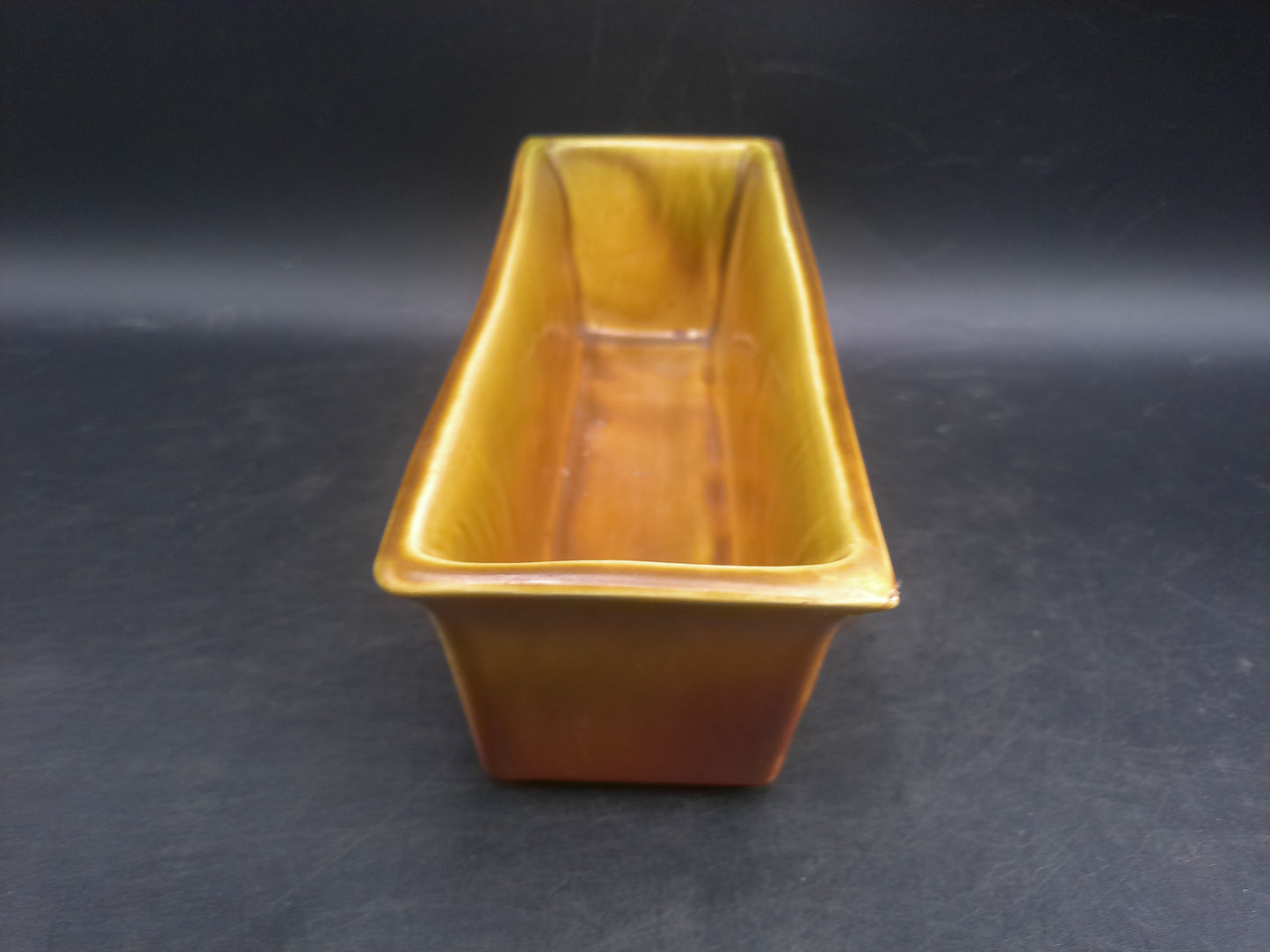Roseville Pottery 1935 Brown Non Production Trial Form Window Box Planter