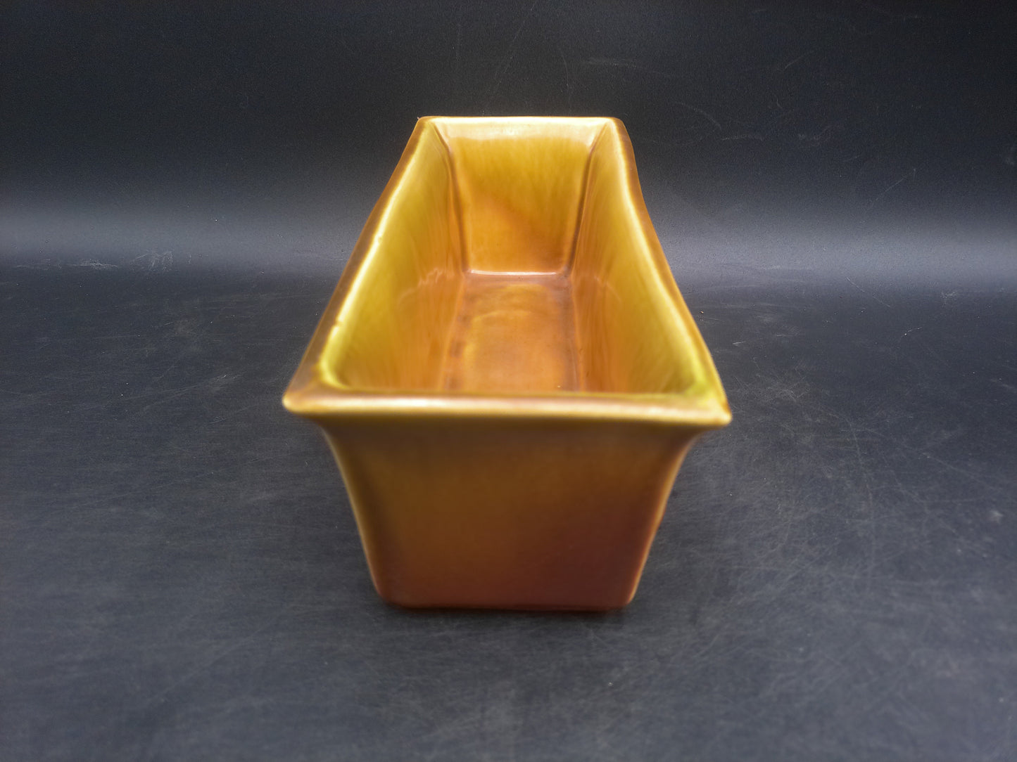 Roseville Pottery 1935 Brown Non Production Trial Form Window Box Planter