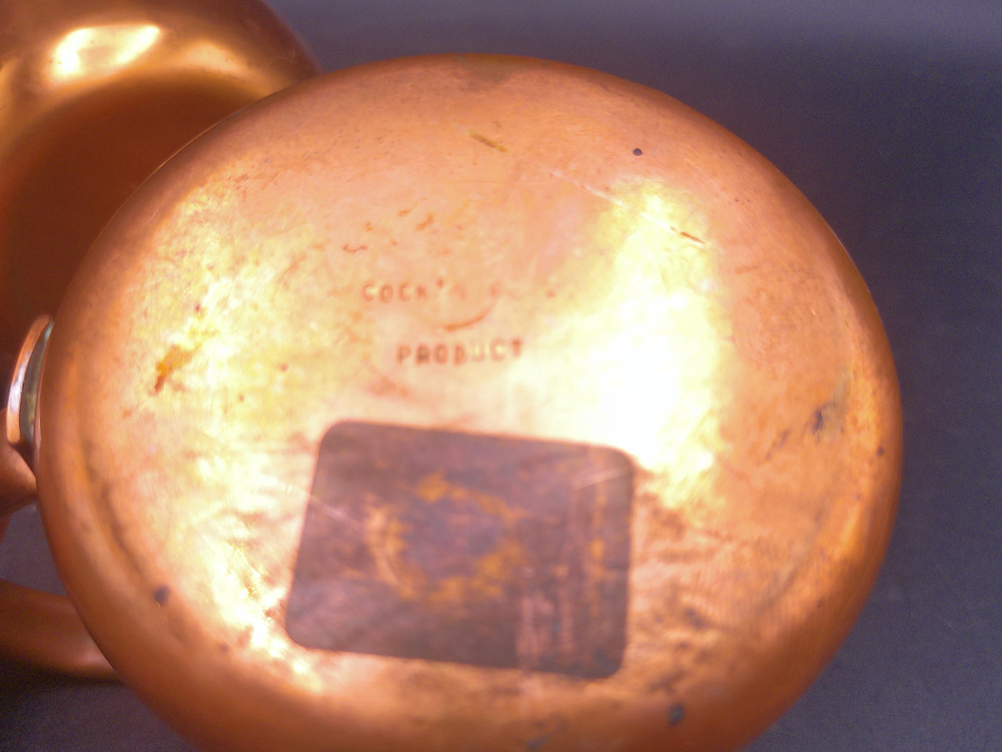 Tea Coffee Pot Pitcher and Cup Mug Copper  Vin