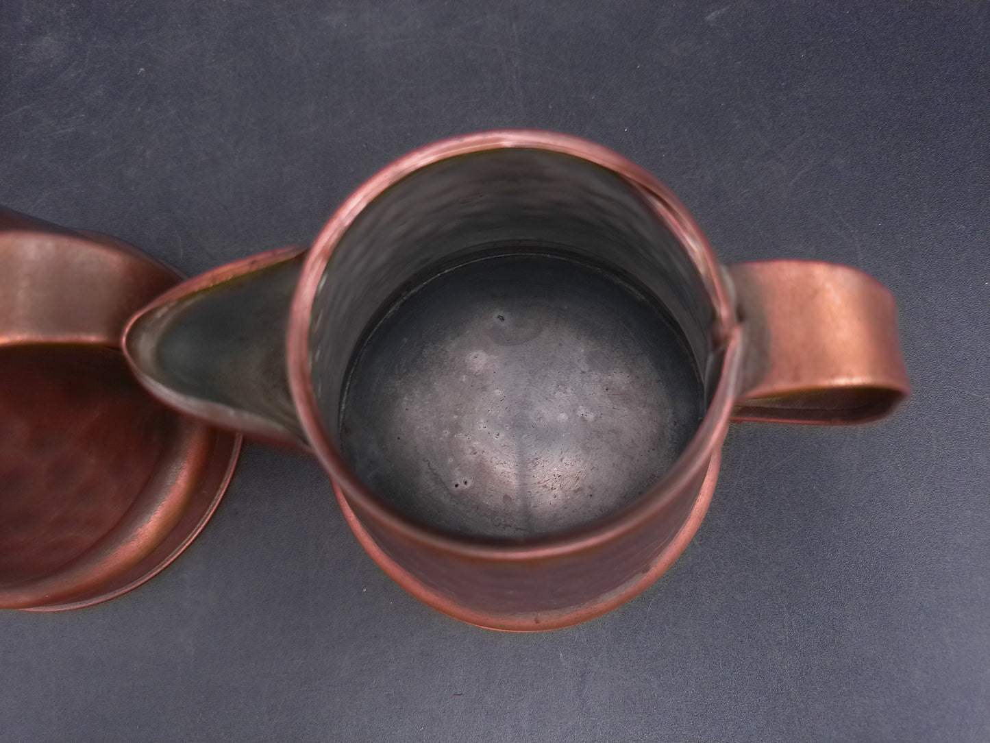 Copper Coffee Pot and Pitcher and Cup Mug Vintage