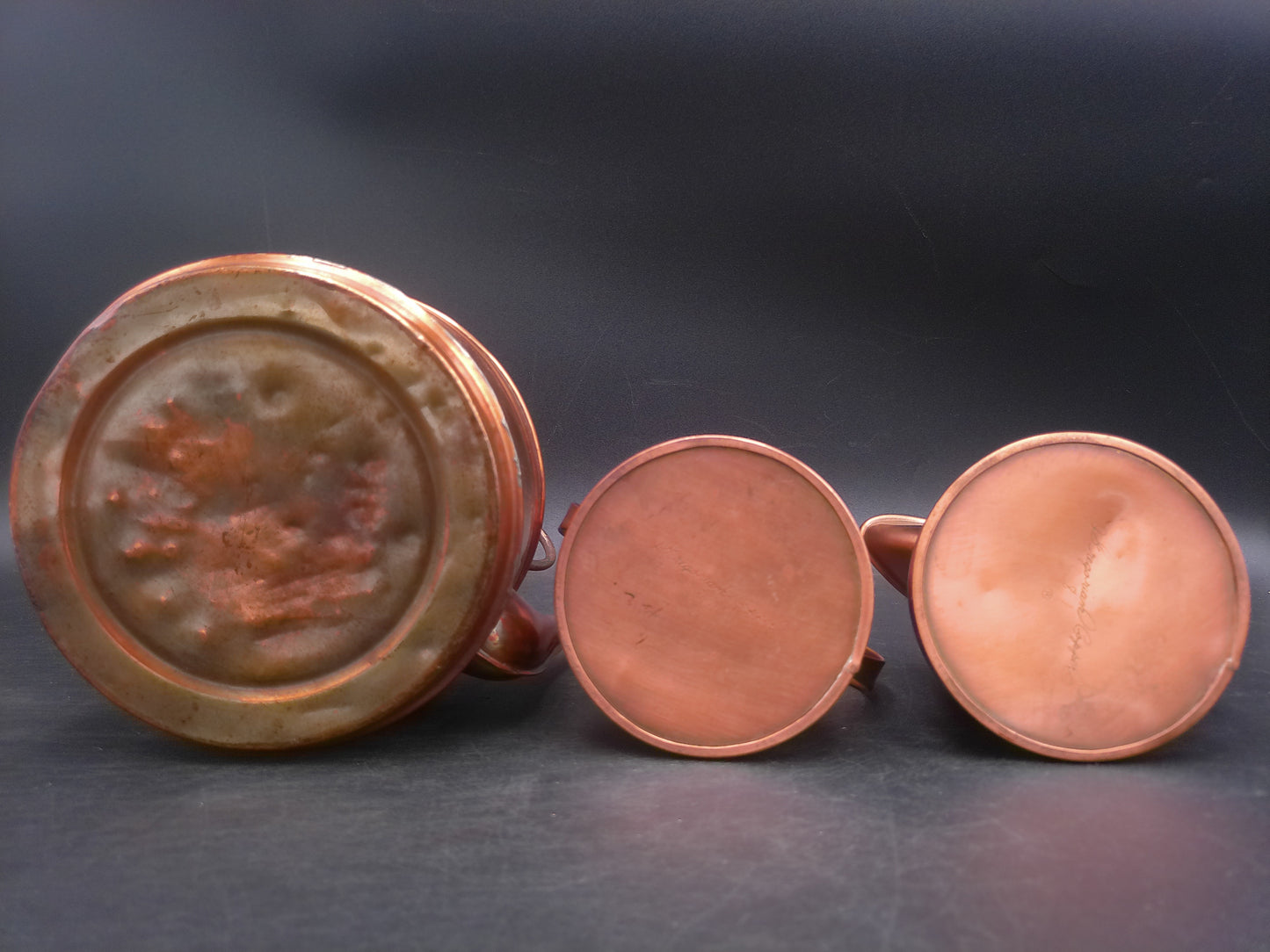 Copper Coffee Pot and Pitcher and Cup Mug Vintage