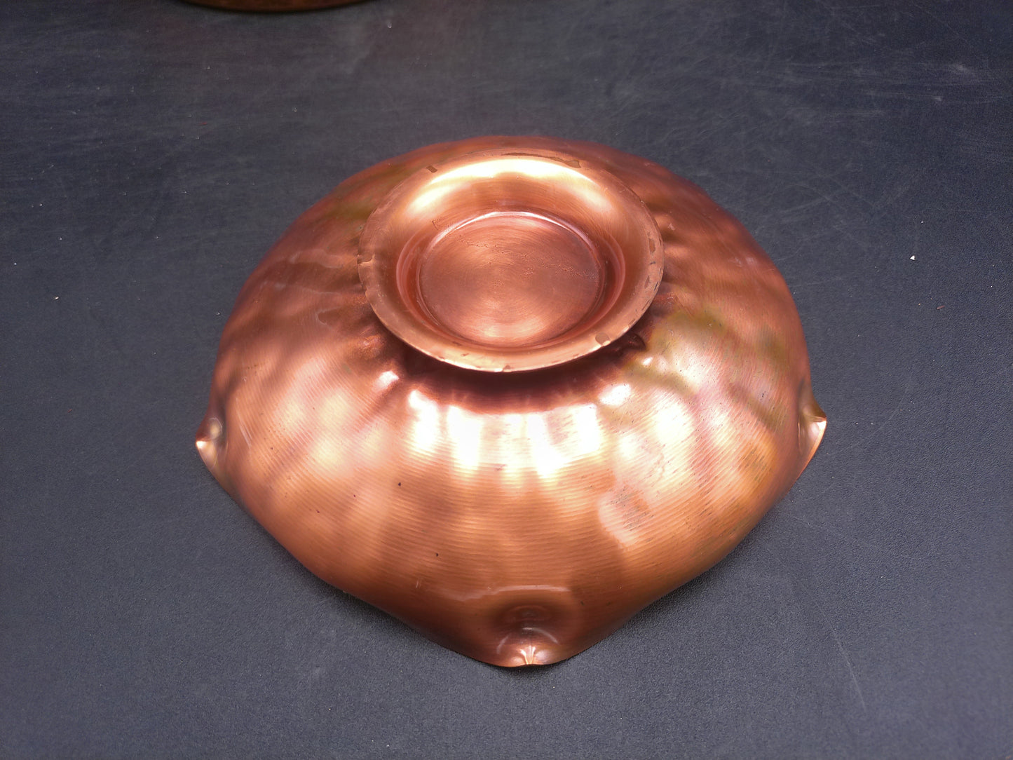 Stockpot Tin Lined Brass Handles  and Bowl Vintage