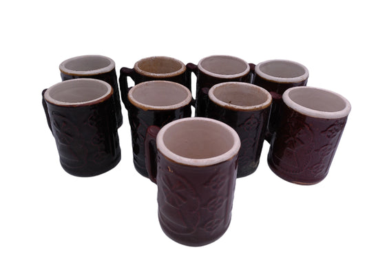 Beer Stein or Mug  Lot of 9 Burley & Winter Pottery Company from 1930's