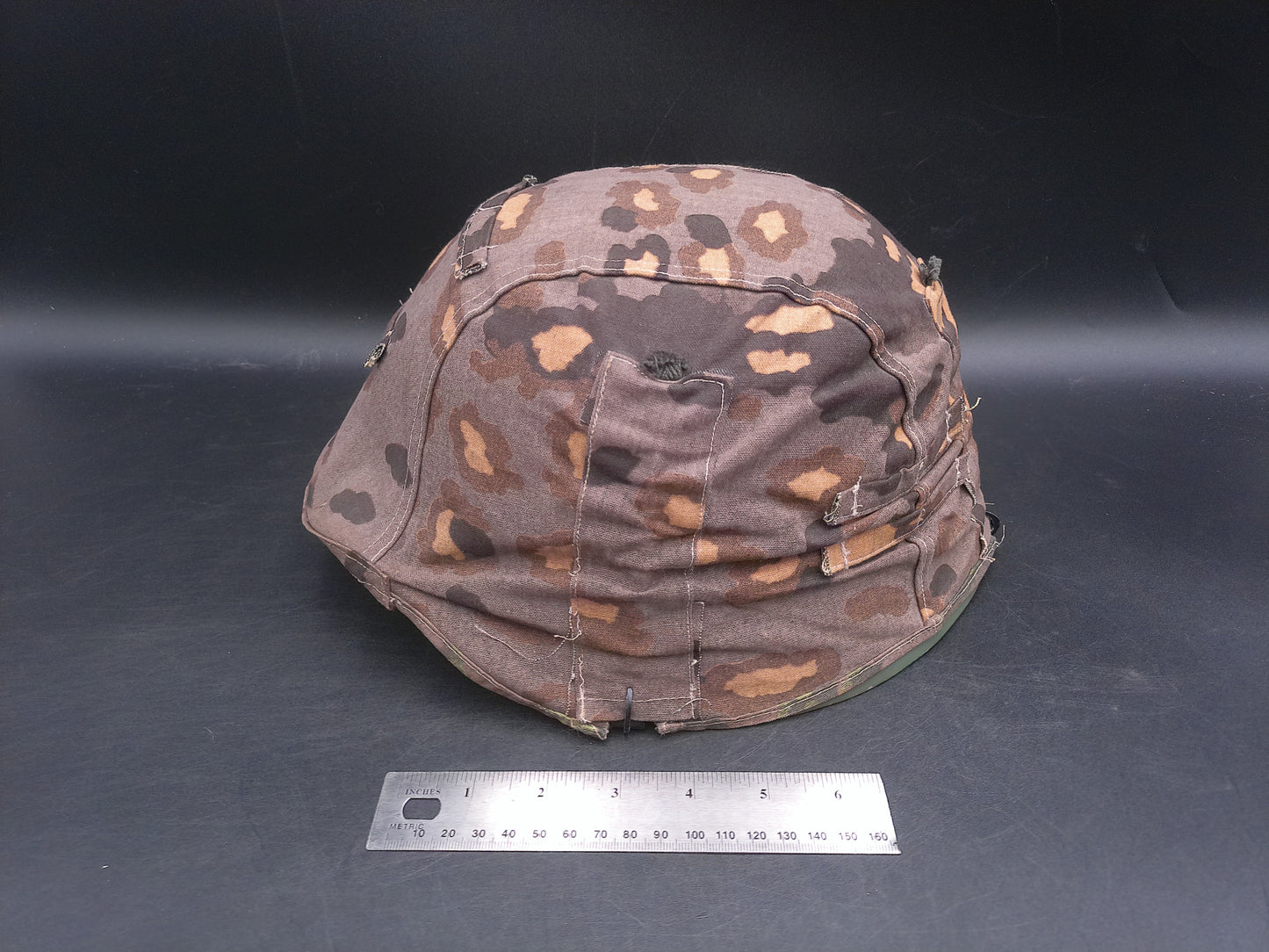 WWII Germany Solder Helmet with camoflauge Cover Good  Condition Reproduction