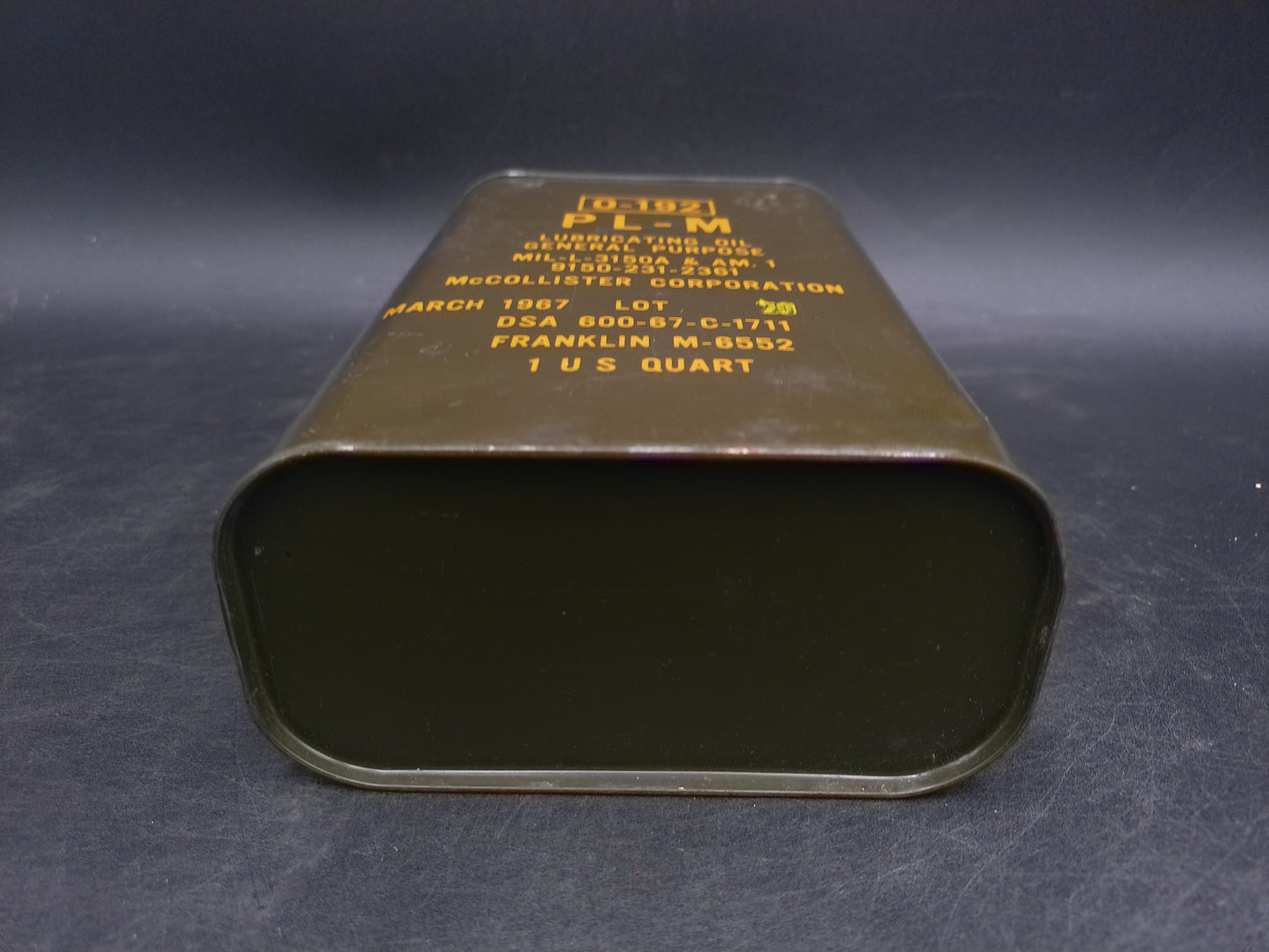 Army 0-192 Lubricating Motor Oil 1 US Quart