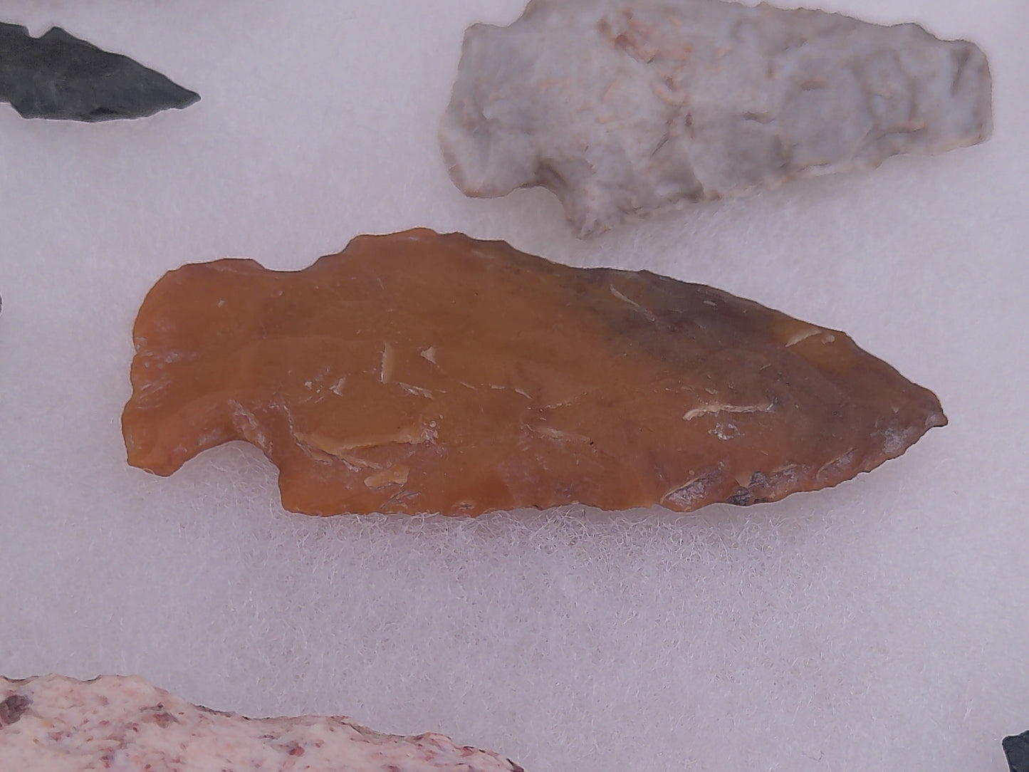 Arrowheads In Nice Display case Arrow Heads Large Unique Collection