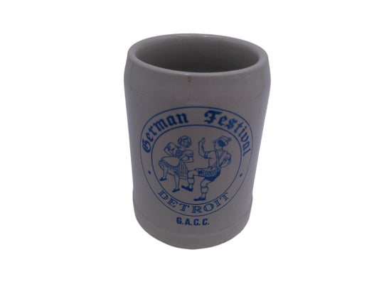 Beer Stein German Festival Detroit G.A.C.C.  Vintage Stoneware 0.5L