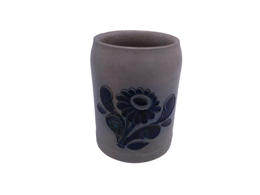 Beer Stein Vintage Glass Stone Scllz Blue Blurred Germany Stoneware old