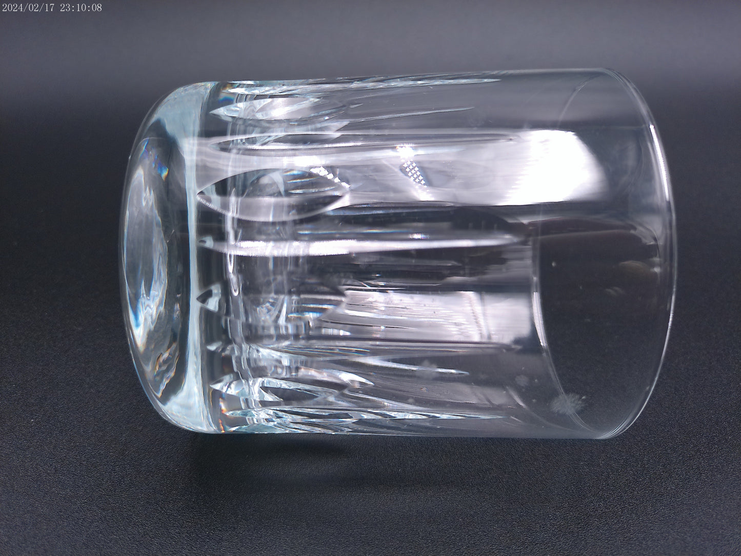 Vintage Cristal  Crystal Glass oversized whiskey Highball Glass set of 7