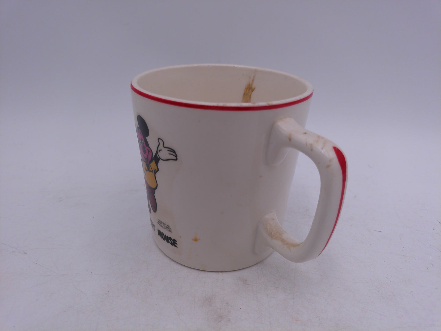 Mickey Mouse Disney Coffee Cup Mug Vintage Rare