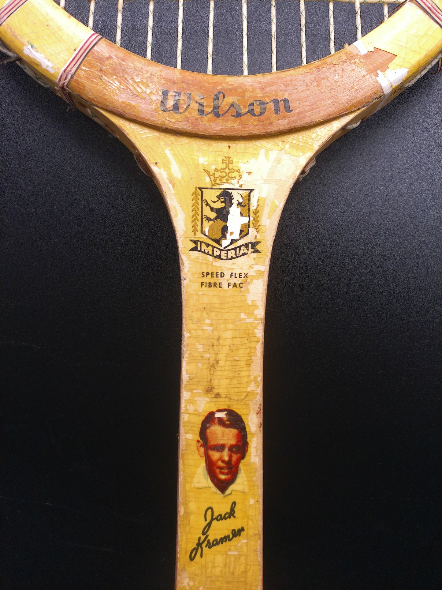 Wilson Tennis Wooden Racket set of 2 Marked Jack Karmer Pro Staff Vintage 1960's