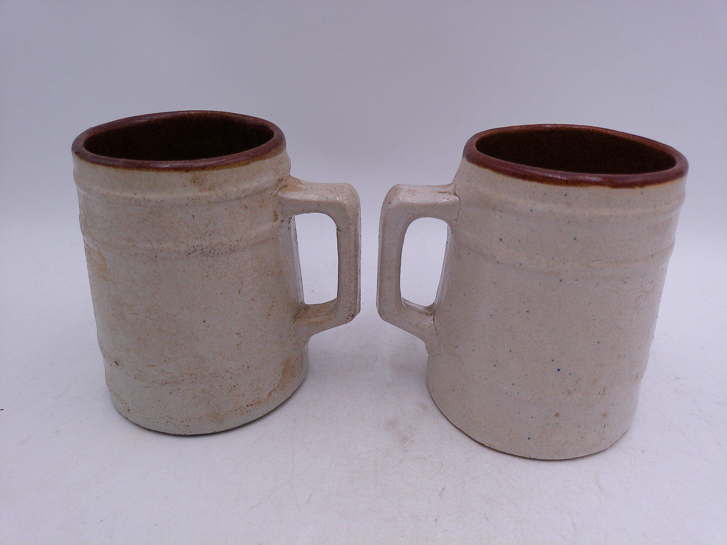 Beer Stein Set of 2 Gold Star Malt Syrup Vintage 1920's