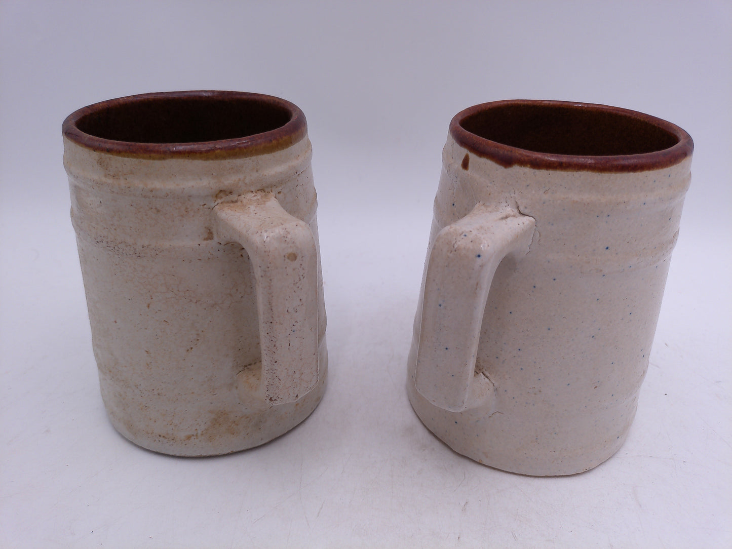 Beer Stein Set of 2 Gold Star Malt Syrup Vintage 1920's