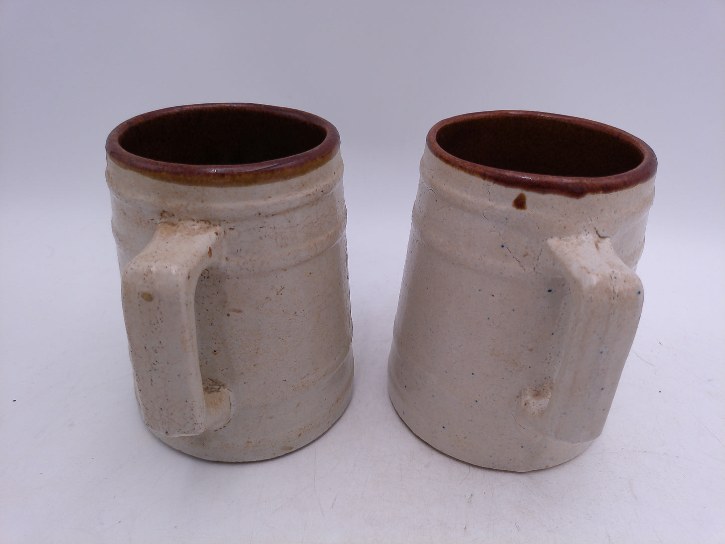 Beer Stein Set of 2 Gold Star Malt Syrup Vintage 1920's