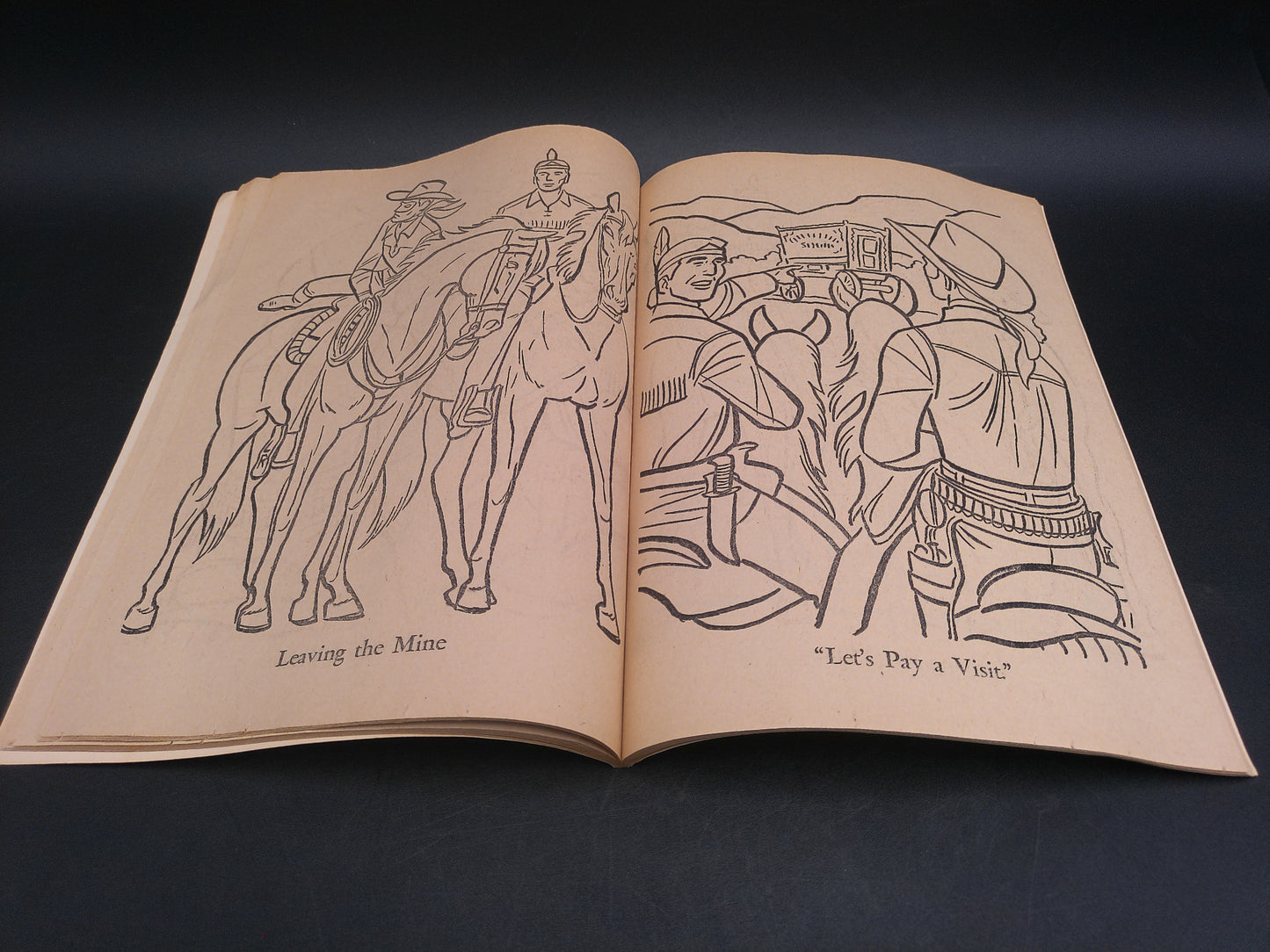 Adventures of The Lone Ranger Coloring Book Number 1001 No Pages are Colored Published in 1975