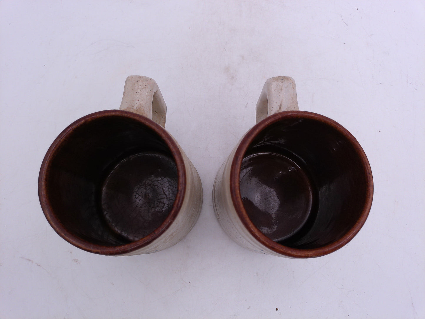 Beer Stein Set of 2 Gold Star Malt Syrup Vintage 1920's