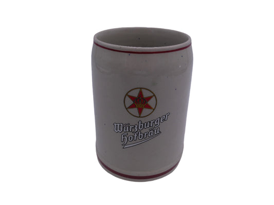 Beer Stein Vintage Wurzburger Hofbrau 0.5L Mug Western German