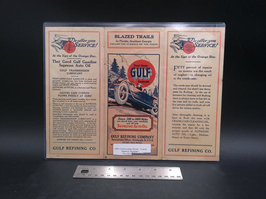 Golf Gasoline 1020's Florida Trails and Highway Markings Brochure
