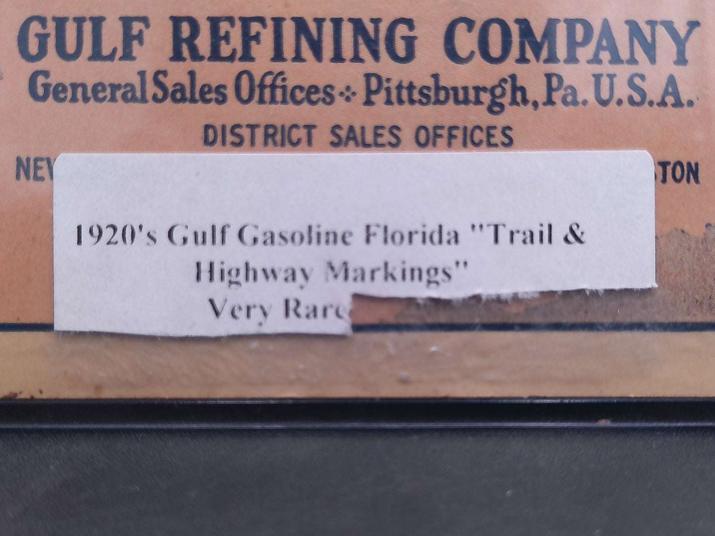 Golf Gasoline 1020's Florida Trails and Highway Markings Brochure