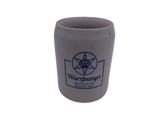 Beer Stein Vintage West German Würzburger Hofbräu .5 Liter Stoneware Mug