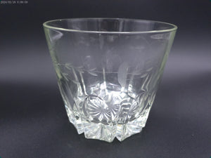 Princess House Etched Crystal Glass Ice Bucket Wine Cooler