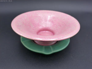 Roseville Pottery Tuscany Footed Bowl with plate Vintage