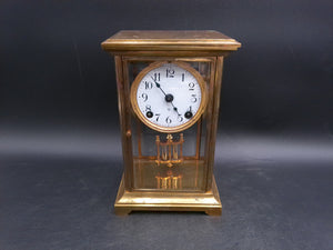 Ansonia Clock  Crystal Regulator Brass Mantle Clock Vintage #2