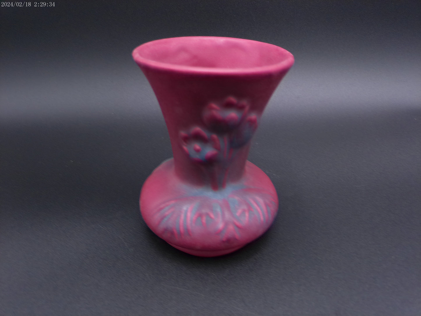 Van Briggle Art Pottery "Mulberry" Anemone Vase Vintage Marked