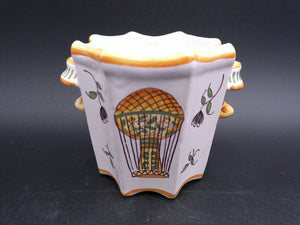 Bowl  Small from France Made in Moustier, France. XVIIIth century Hot Air Balloon picture