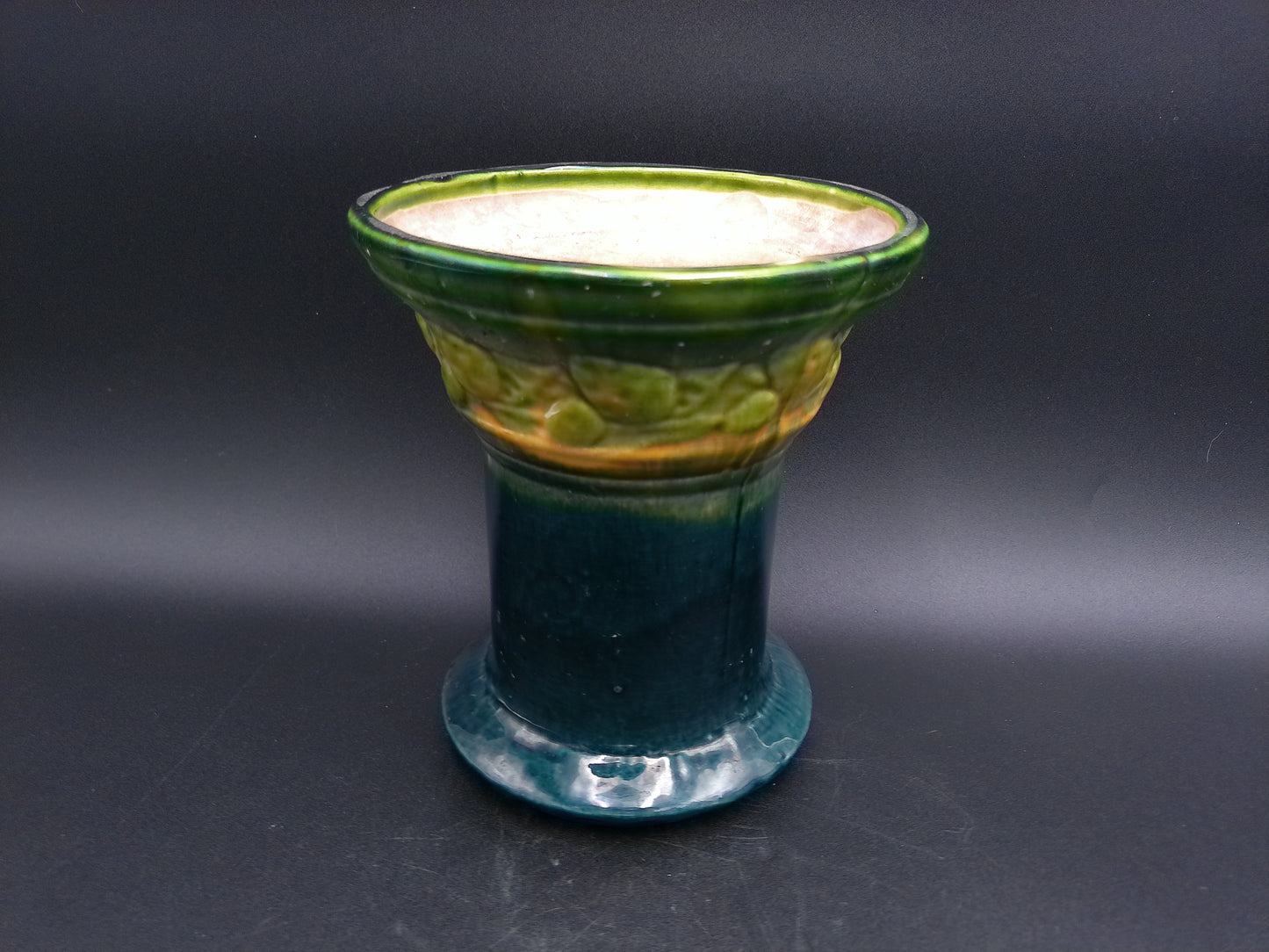 Vase Beautiful Colors of green and blue Vintage