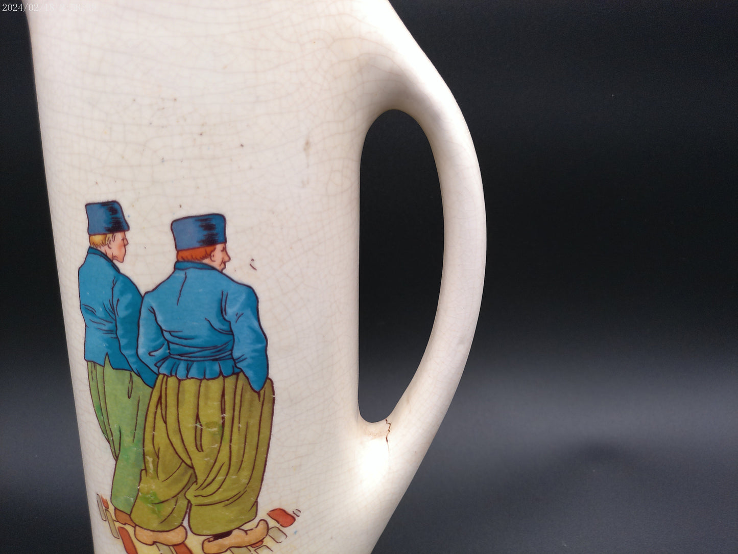 Roseville Pottery Dutch Creamware Pitcher vintage