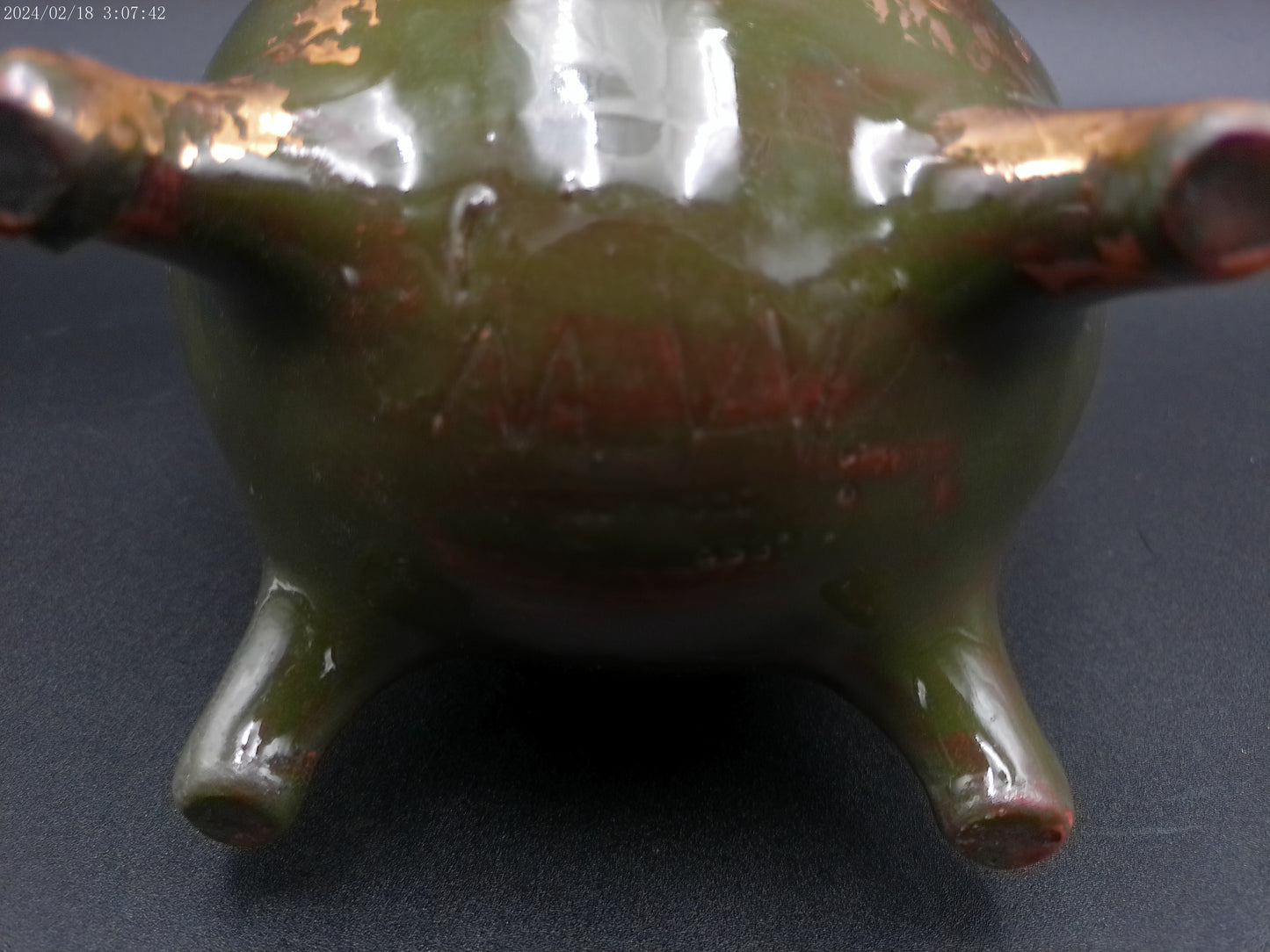 Rookwood scenic vase Signed MLN. Hairlined rim Very Rare