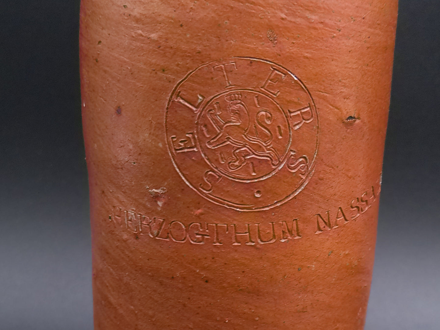 German Nassau Selters Stoneware Clay Bottle Jug salt glaze