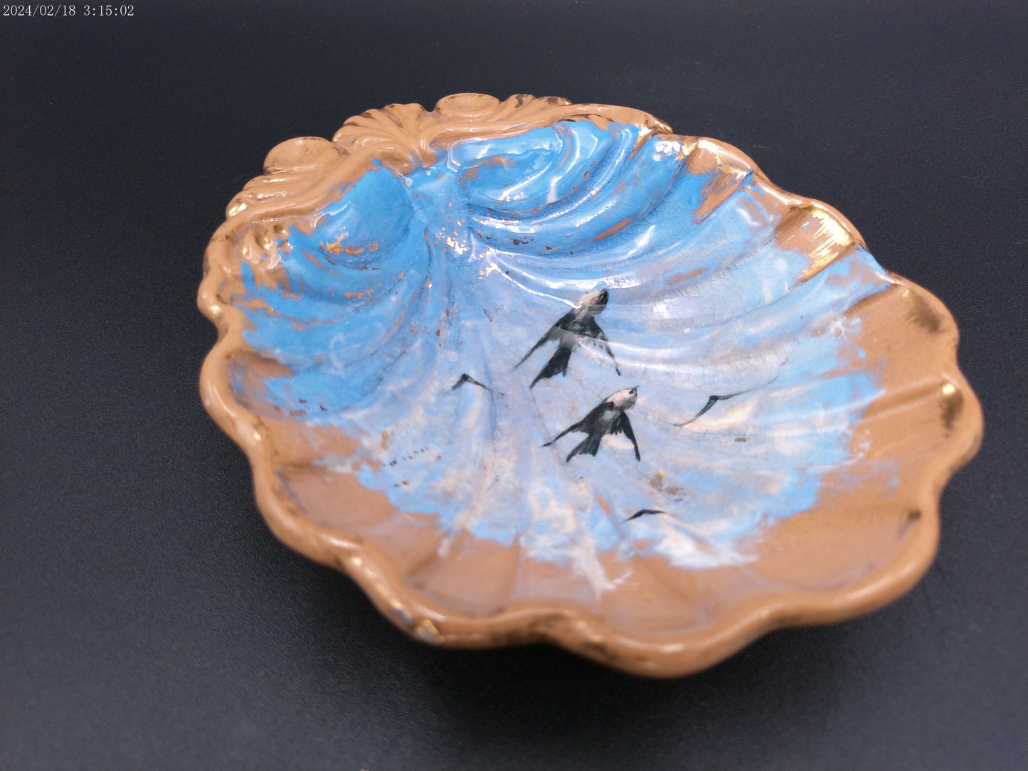 Rookwood Limoges Piece dish plate  signed MR  RARE VINTAGE