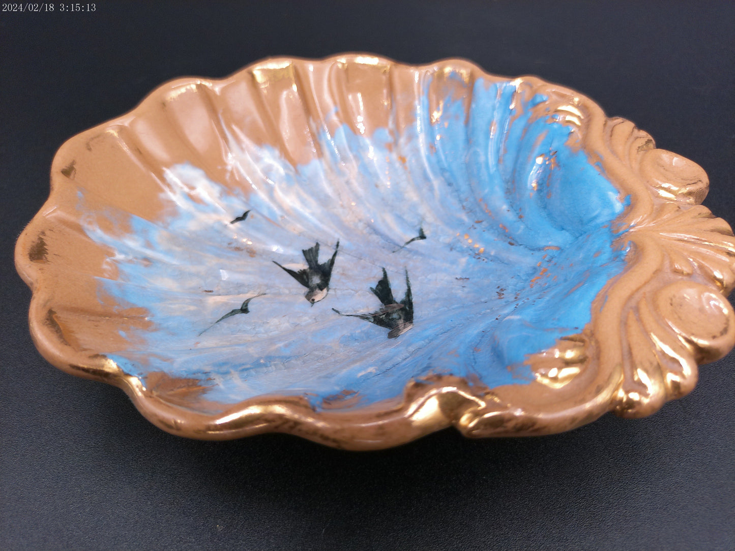 Rookwood Limoges Piece dish plate  signed MR  RARE VINTAGE