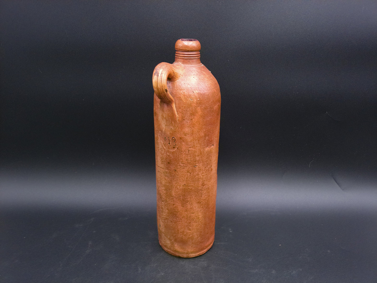 German Stoneware Mineral Water Bottle Roiseorper Vintage 1800s