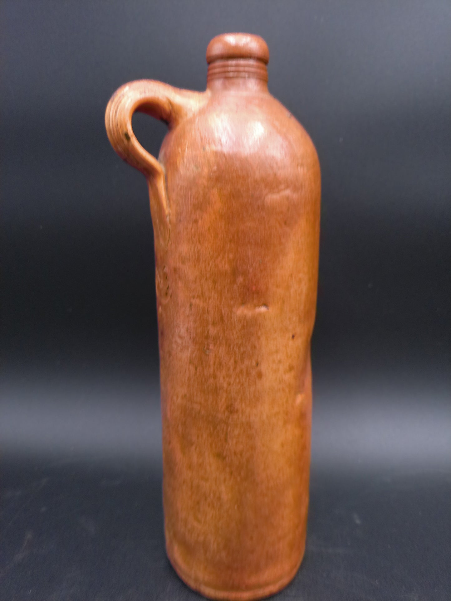 German Stoneware Mineral Water Bottle Roiseorper Vintage 1800s
